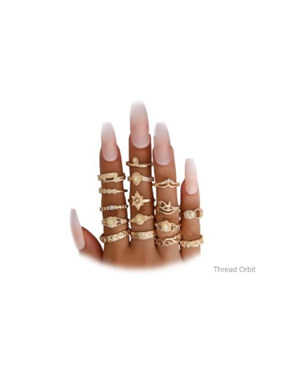 Vintage Stackable Knuckle Rings Set - Dainty Boho Adjustable Midi Rings